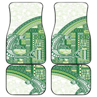 Samoa Mamanu Siapo Forest Green Car Mats Tatau Malie