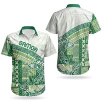 Samoa Mamanu Siapo Forest Green Couples Matching Tank Maxi Dress and Hawaiian Shirt Tatau Malie