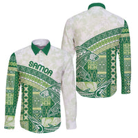 Samoa Mamanu Siapo Forest Green Family Matching Puletasi and Hawaiian Shirt Tatau Malie