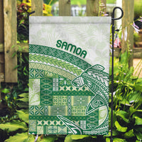 Samoa Mamanu Siapo Forest Green Garden Flag Tatau Malie