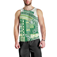 Samoa Mamanu Siapo Forest Green Men Tank Top Tatau Malie