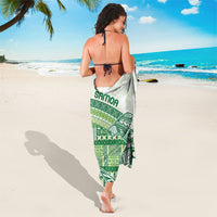 Samoa Mamanu Siapo Forest Green Sarong Tatau Malie