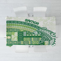 Samoa Mamanu Siapo Forest Green Tablecloth Tatau Malie