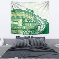 Samoa Mamanu Siapo Forest Green Tapestry Tatau Malie