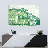 Samoa Mamanu Siapo Forest Green Tapestry Tatau Malie