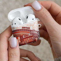 Samoa Mamanu Siapo Crimson AirPods Case Tatau Malie
