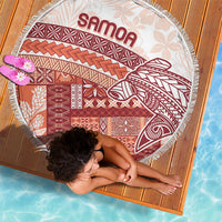 Samoa Mamanu Siapo Crimson Beach Blanket Tatau Malie