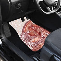 Samoa Mamanu Siapo Crimson Car Mats Tatau Malie