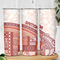 Samoa Mamanu Siapo Crimson Skinny Tumbler Tatau Malie