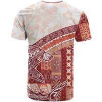 Samoa Mamanu Siapo Crimson T Shirt Tatau Malie