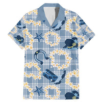 Aloha Hawaii Paniolo Jeans Palaka Family Matching Mermaid Dress and Hawaiian Shirt Coastal Rodeo LT7 Dad's Shirt - Short Sleeve Pastel Blue - Polynesian Pride