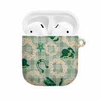 Aloha Hawaii Paniolo Mint Palaka AirPods Case Coastal Rodeo - Polynesian Pride