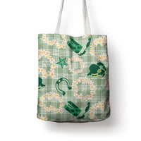 Aloha Hawaii Paniolo Mint Palaka Tote Bag Coastal Rodeo LT7 - Polynesian Pride