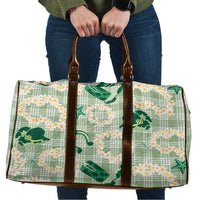 Aloha Hawaii Paniolo Mint Palaka Travel Bag Coastal Rodeo - Polynesian Pride