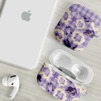 Aloha Hawaii Paniolo Lavender Palaka AirPods Case Coastal Rodeo - Polynesian Pride