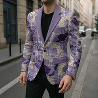 Aloha Hawaii Paniolo Lavender Palaka Blazer Coastal Rodeo - Polynesian Pride