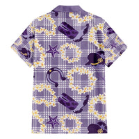Aloha Hawaii Paniolo Lavender Palaka Hawaiian Shirt Coastal Rodeo - Polynesian Pride