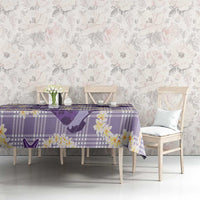 Aloha Hawaii Paniolo Lavender Palaka Tablecloth Coastal Rodeo - Polynesian Pride