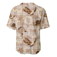 Aloha Hawaii Paniolo Khaki Palaka Baseball Jersey Coastal Rodeo - Polynesian Pride
