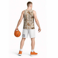 Aloha Hawaii Paniolo Khaki Palaka Basketball Jersey Coastal Rodeo - Polynesian Pride
