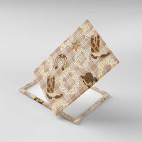 Aloha Hawaii Paniolo Khaki Palaka Canvas Wall Art Coastal Rodeo - Polynesian Pride