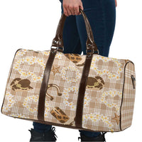 Aloha Hawaii Paniolo Khaki Palaka Travel Bag Coastal Rodeo - Polynesian Pride