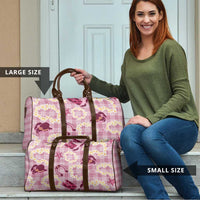 Aloha Hawaii Paniolo Lokelani Rose Palaka Travel Bag Coastal Rodeo - Polynesian Pride