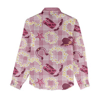 Aloha Hawaii Paniolo Lokelani Rose Palaka Women Casual Shirt Coastal Rodeo LT7 - Polynesian Pride