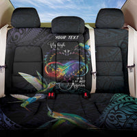 Polynesian Cancers Awareness Back Car Seat Cover Hummingbird - Fly High Until We Meet Again