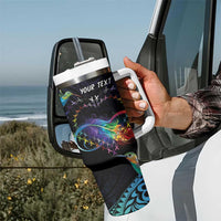 Polynesian Cancers Awareness Tumbler With Handle Hummingbird - Fly High Until We Meet Again