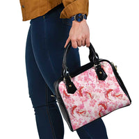 Pink Palaka Hawaii Aloha Shoulder Handbag Koi Pond Mix Sakura - Polynesian Pride