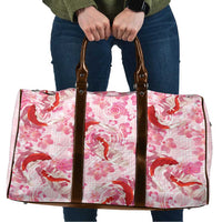 Pink Palaka Hawaii Aloha Travel Bag Koi Pond Mix Sakura - Polynesian Pride