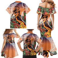 Hawaii Women's Day Tribal Family Matching Mermaid Dress and Hawaiian Shirt Pele Honua Mea LT7 - Polynesian Pride