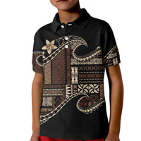 Samoa Siapo Mamanu Kid Polo Shirt Waves Motifs