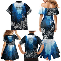 World Ocean Day Pasifika Family Matching Mermaid Dress and Hawaiian Shirt Awaken New Depths LT7 - Polynesian Pride