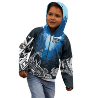 World Ocean Day Pasifika Kid Hoodie Awaken New Depths LT7 - Polynesian Pride