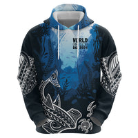 World Ocean Day Pasifika Zip Hoodie Awaken New Depths LT7 - Polynesian Pride