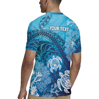 Hawaii World Ocean Day Rugby Jersey Kakau Turtles LT7 - Polynesian Pride
