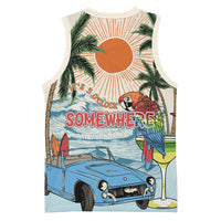 Summer Holiday It's 5 o'clock Somewhere Vintage Hawaii Basketball Jersey