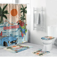 Summer Holiday It's 5 o'clock Somewhere Vintage Hawaii Bathroom Set