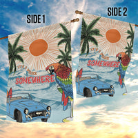 Summer Holiday It's 5 o'clock Somewhere Vintage Hawaii Garden Flag