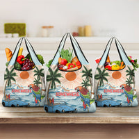 Summer Holiday It's 5 o'clock Somewhere Vintage Hawaii Grocery Bag