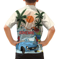 Summer Holiday It's 5 o'clock Somewhere Vintage Hawaii Kid Hawaiian Shirt