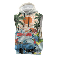 Summer Holiday It's 5 o'clock Somewhere Vintage Hawaii Sleeveless Hoodie