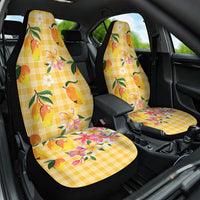 Aloha Hawaii Palaka Print Mango Plumeria Car Seat Cover Fresh Lemon