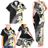 Aloha Hawaii Festive Family Matching Tank Maxi Dress and Hawaiian Shirt Frangipani Lace Classic LT7 - Polynesian Pride
