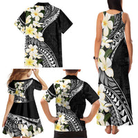 Aloha Hawaii Festive Family Matching Tank Maxi Dress and Hawaiian Shirt Frangipani Lace Classic LT7 - Polynesian Pride