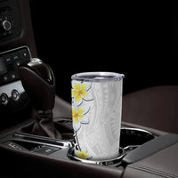 Hawaii Aloha Tumbler Cup Plumeria Vintage - White
