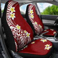 Hawaii Aloha Car Seat Cover Plumeria Vintage - Crimson LT7 - Polynesian Pride
