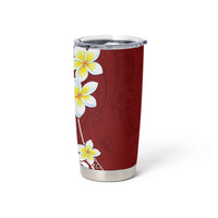 Hawaii Aloha Tumbler Cup Plumeria Vintage - Red LT7 - Polynesian Pride